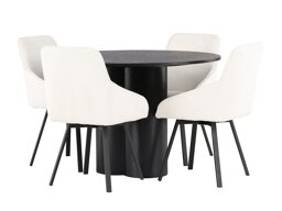 Eetkamerset Dallas 5008 (Zwart)