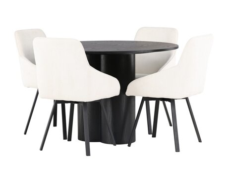 Eetkamerset Dallas 5008 (Zwart)