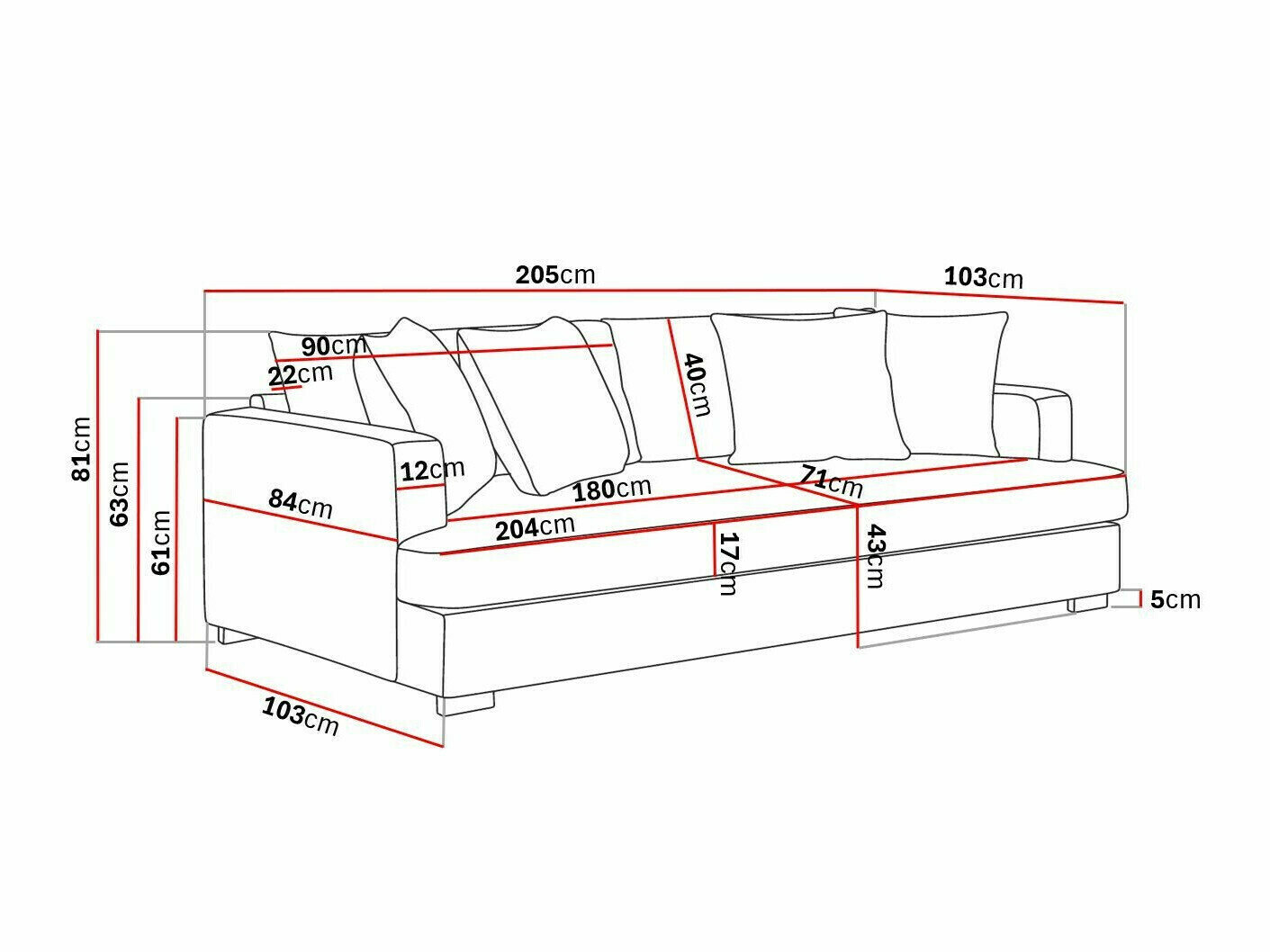 Sofa Tivsoe 101 (Trenza 03)