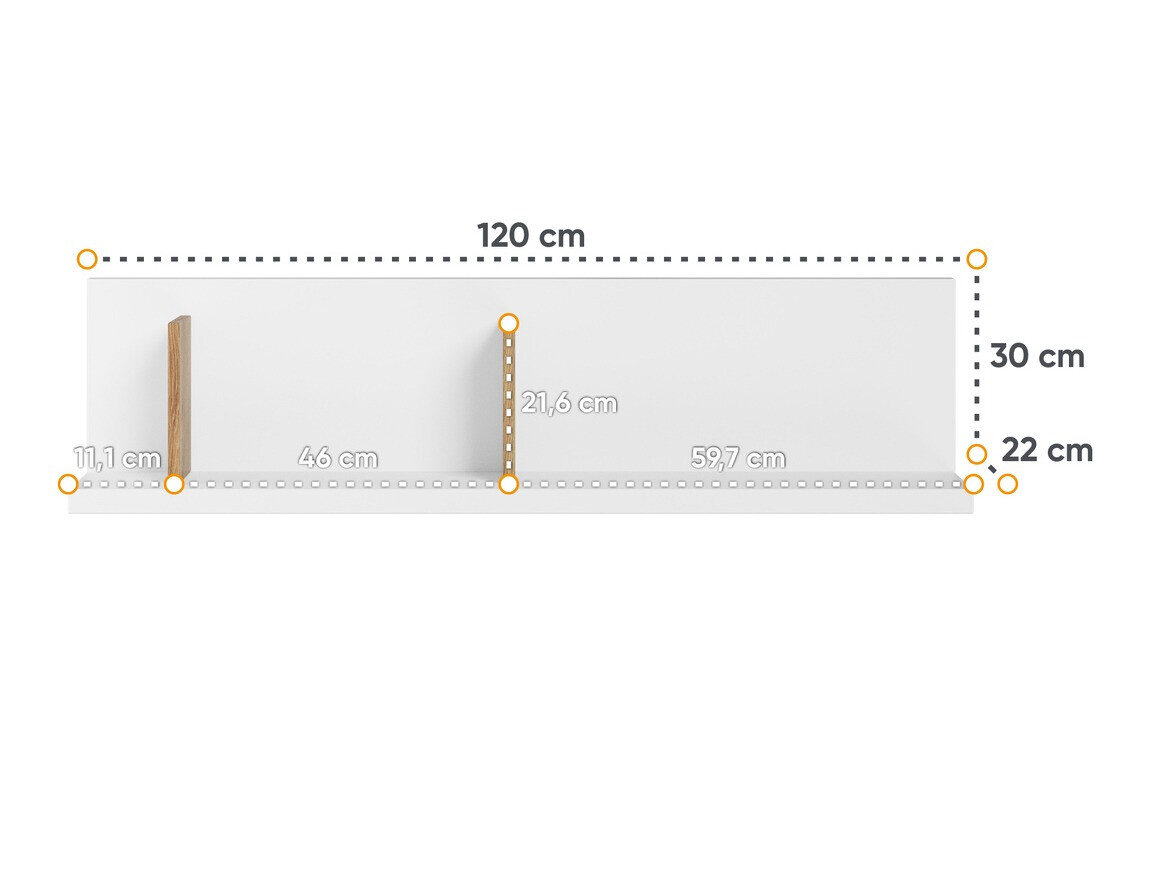 Estantería de pared Tesonu 105