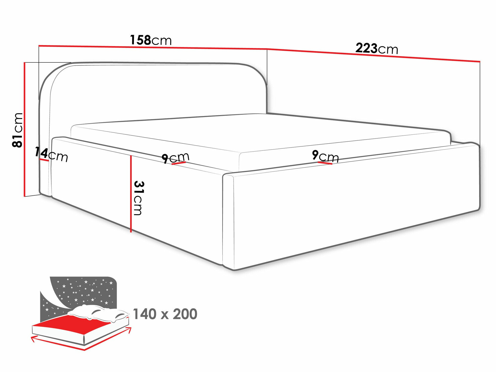 Bed Comfivo Inventio (Abriamo 03)