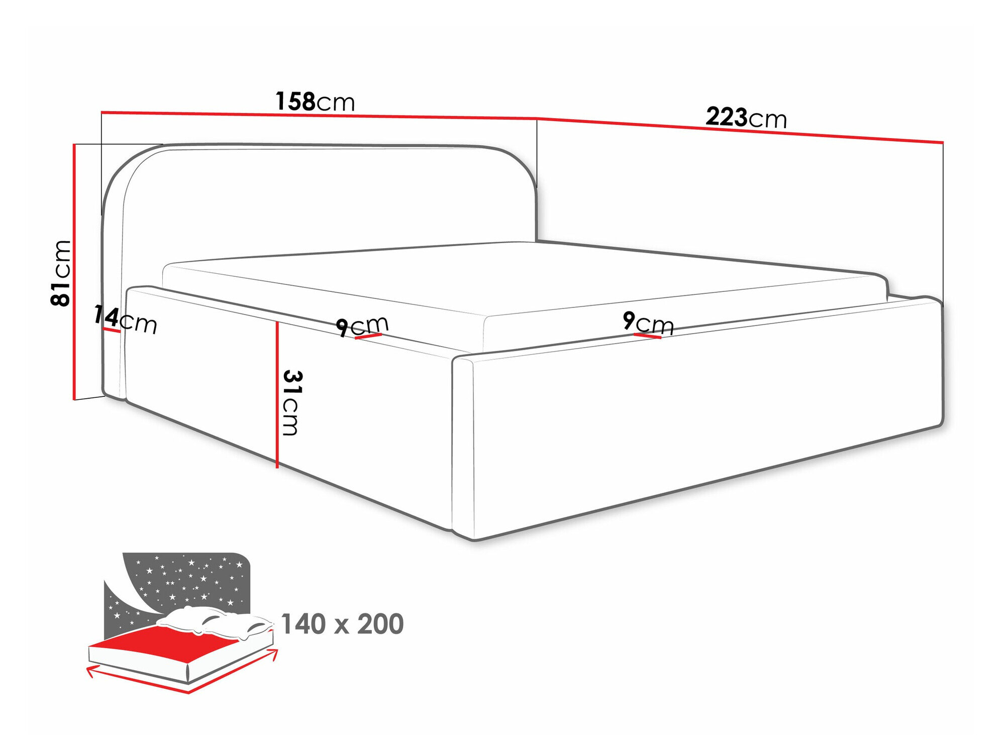 Bed Comfivo Inventio (Abriamo 07)