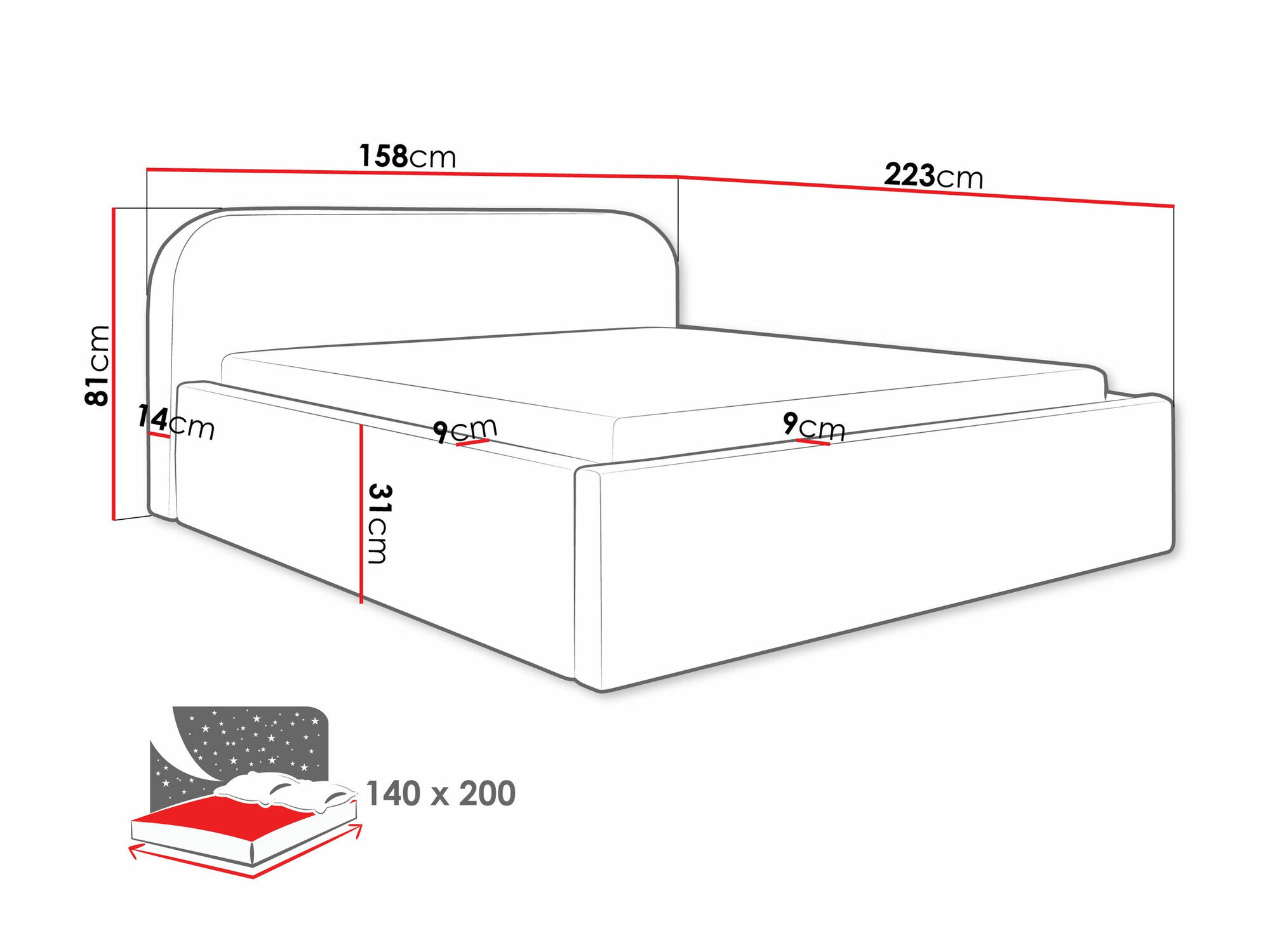 Bed Comfivo Inventio (Abriamo 11)