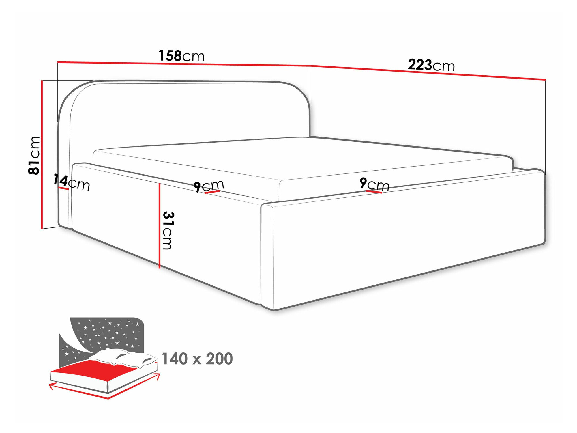 Bed Comfivo Inventio (Abriamo 14)