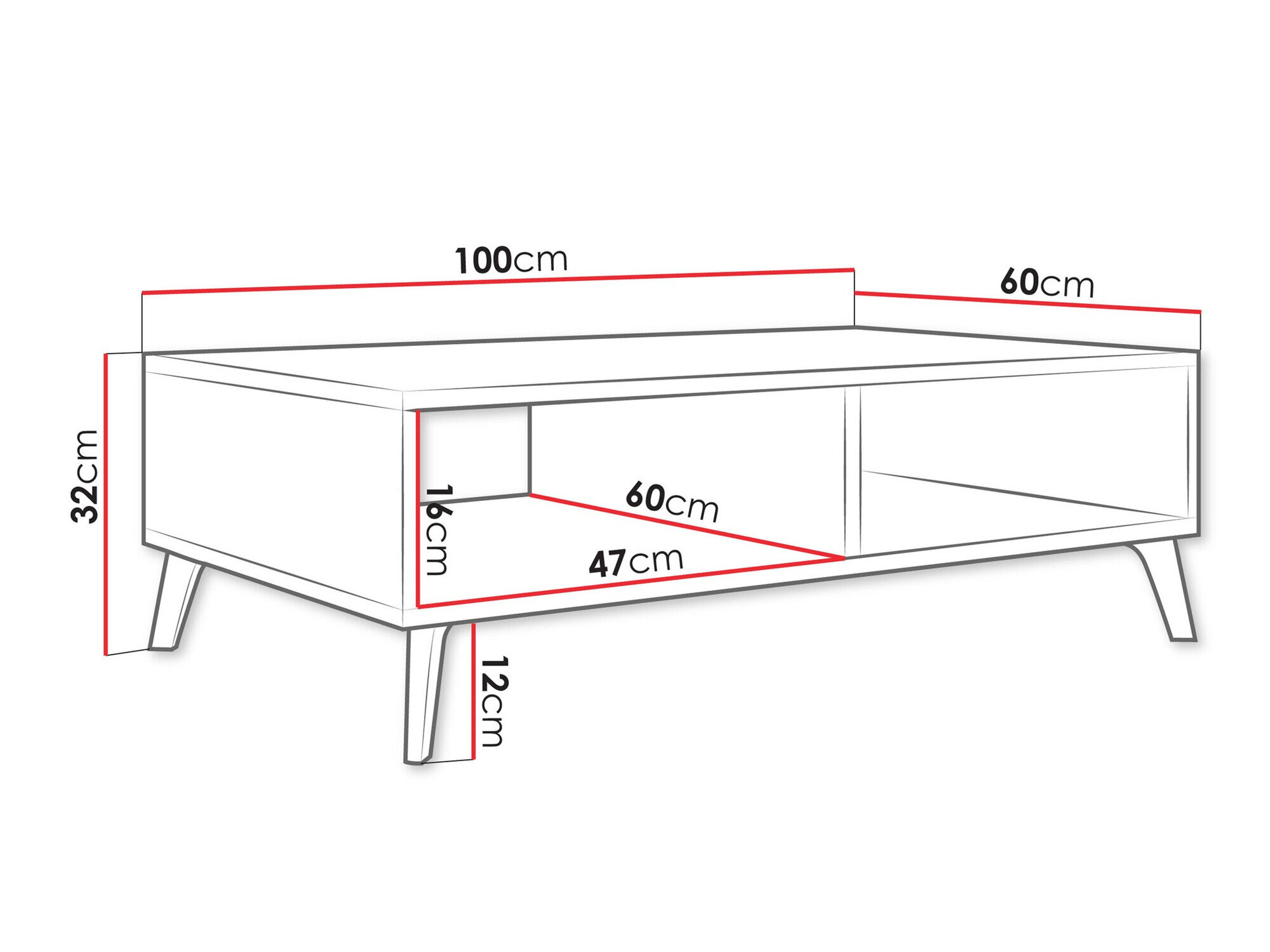 Sofabord Comfivo Capella (Hvid)