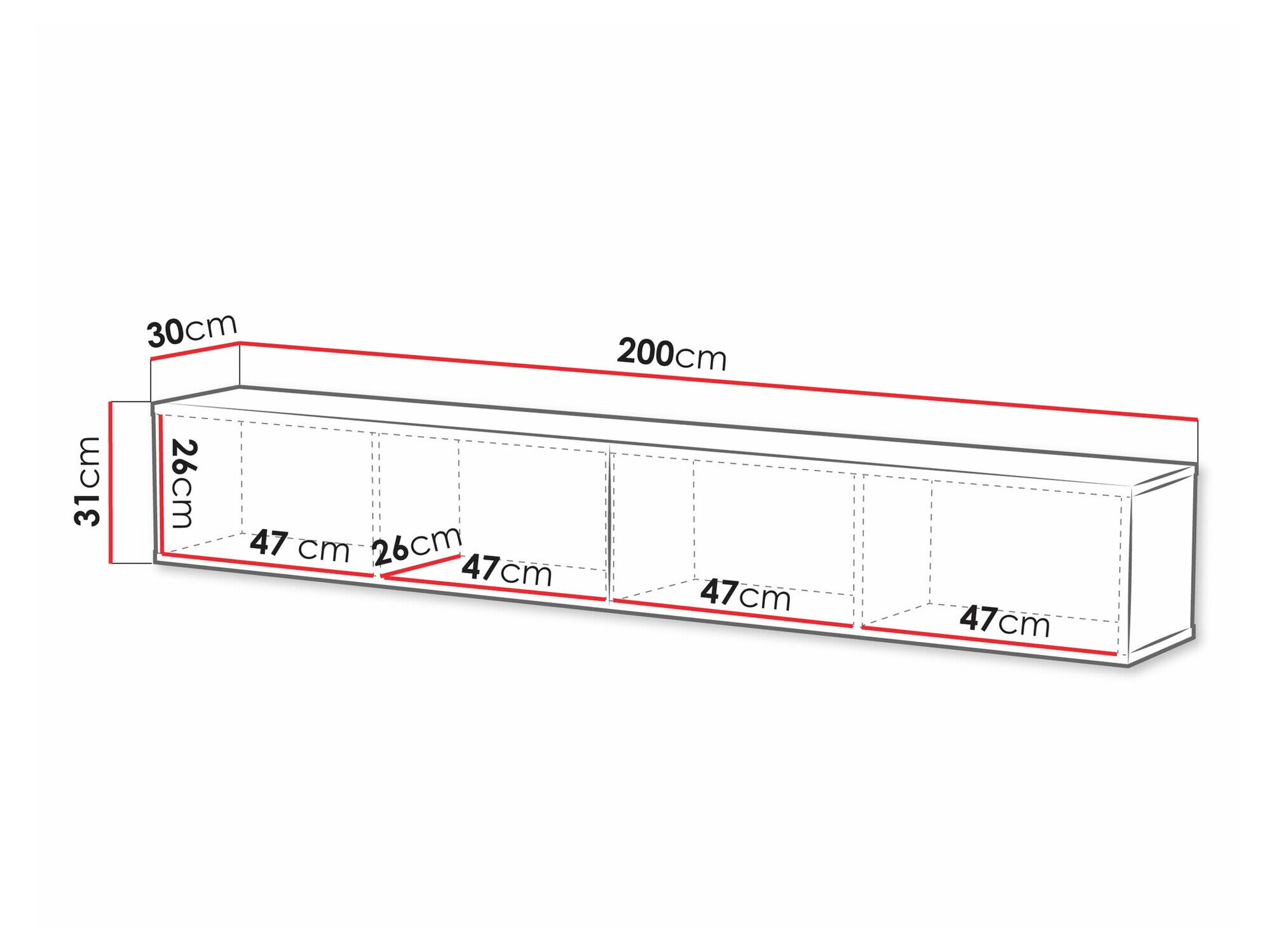 TV-bord Calveru 101 (Sort + Wotan eg)