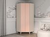 Armoire d'angle Tortoli 100 (Rose)
