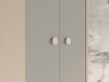 Hjørnegarderob Tortoli 100 (Grå)