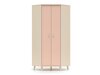 Hjørnegarderob Tortoli 100 (Lyserød)