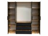 Armoire Collis II (Chêne wotan + Noir)