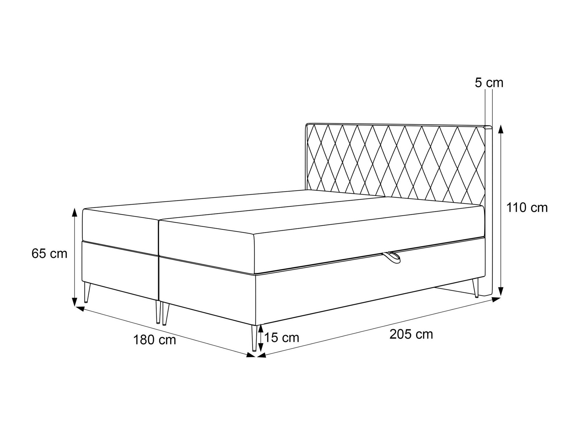 Boxspring Martinez 110 (Magic Velvet 2256)