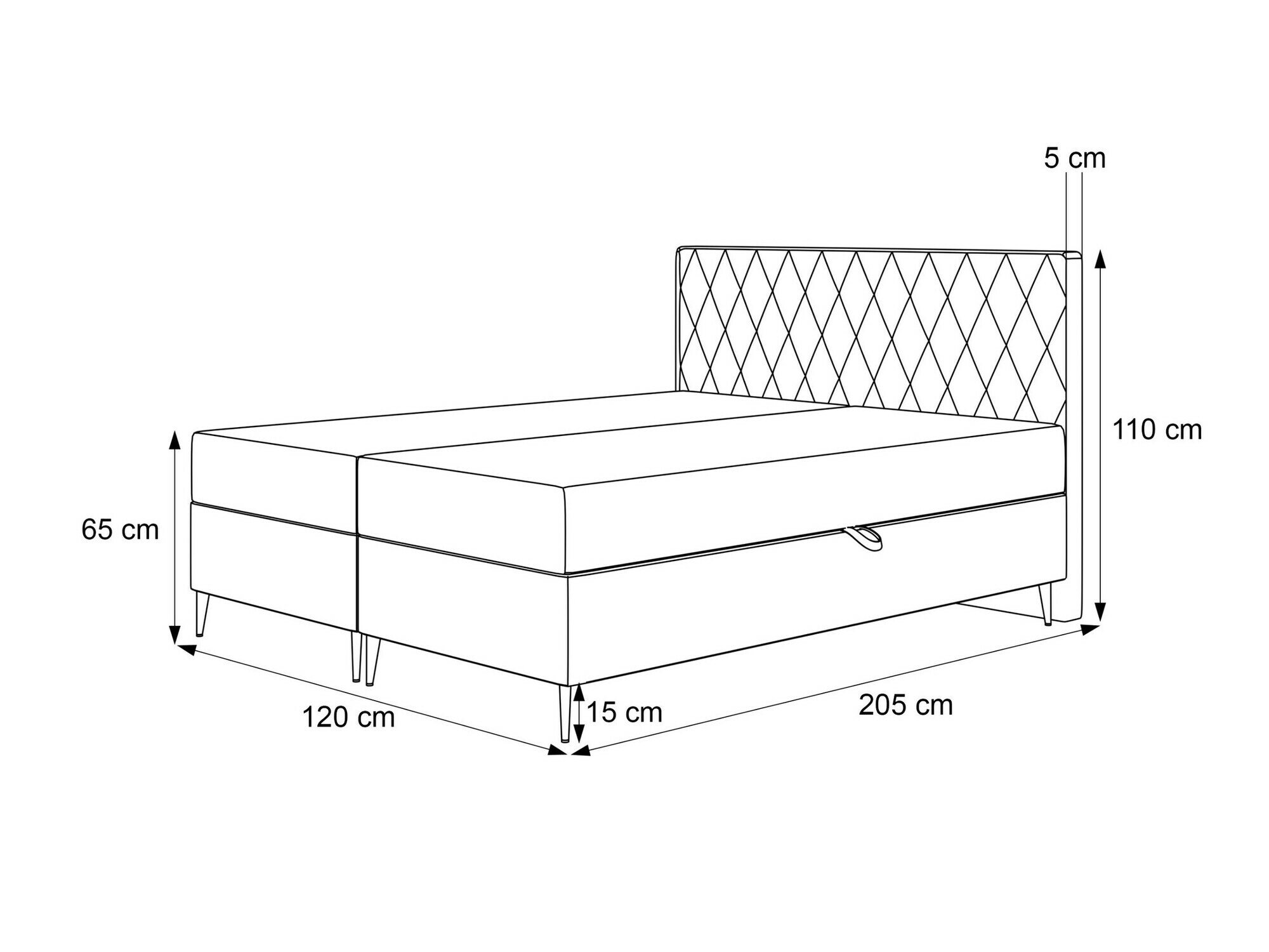 Boxspring Martinez 110 (Magic Velvet 2216)