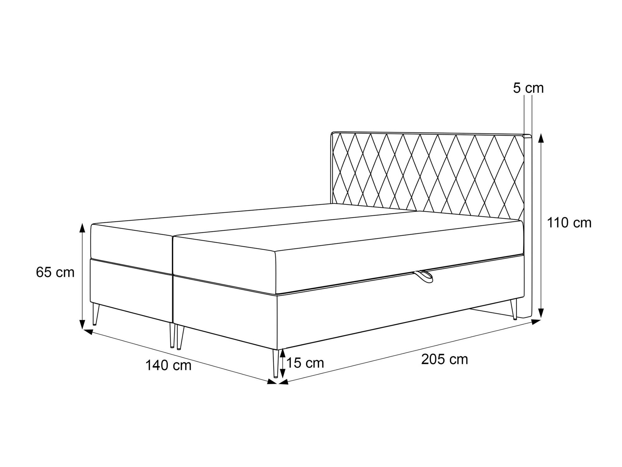 Boxspring Martinez 110 (Melody 12)