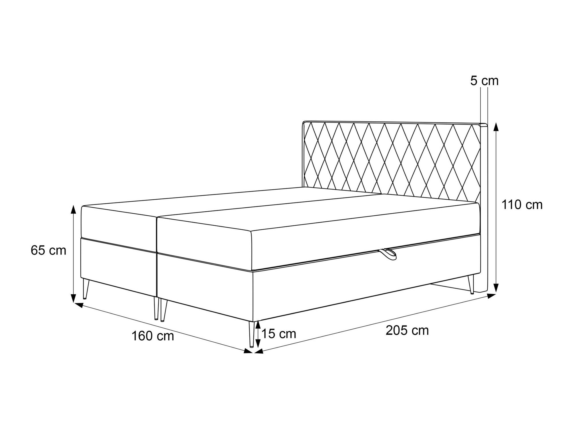 Boxspring Martinez 110 (Melody 12)