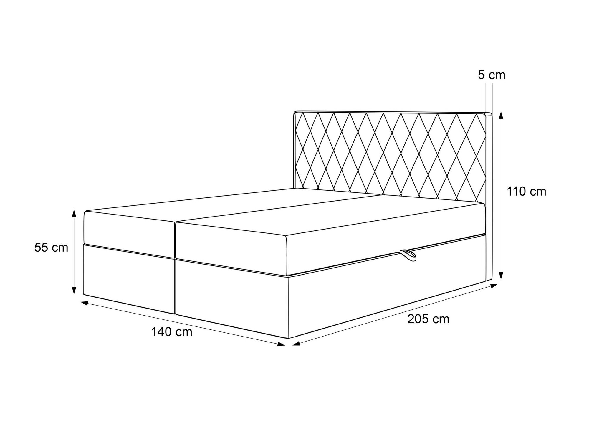 Boxspring Martinez 114 (Magic Velvet 2229)