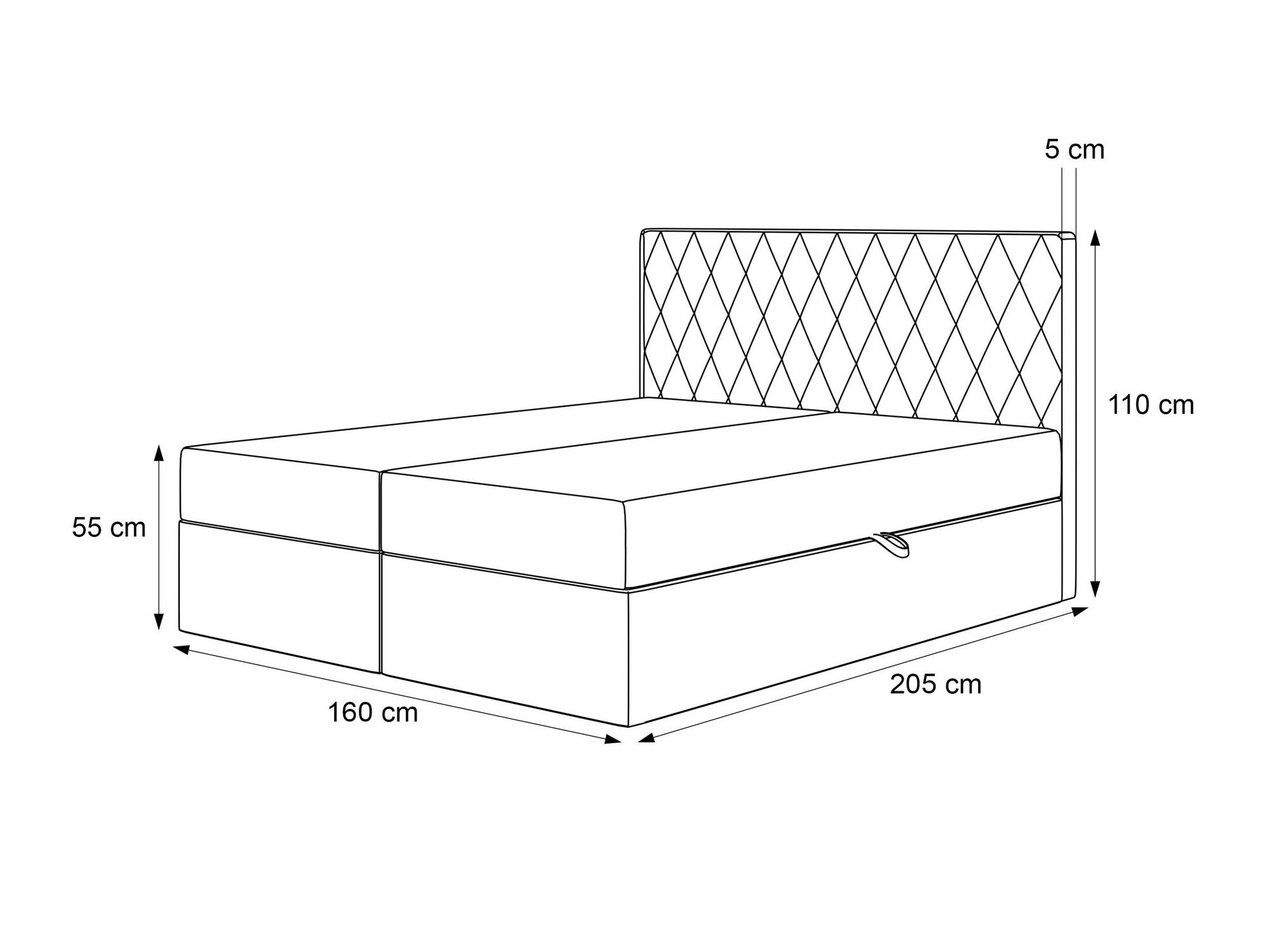 Boxspring Martinez 114 (Magic Velvet 2256)