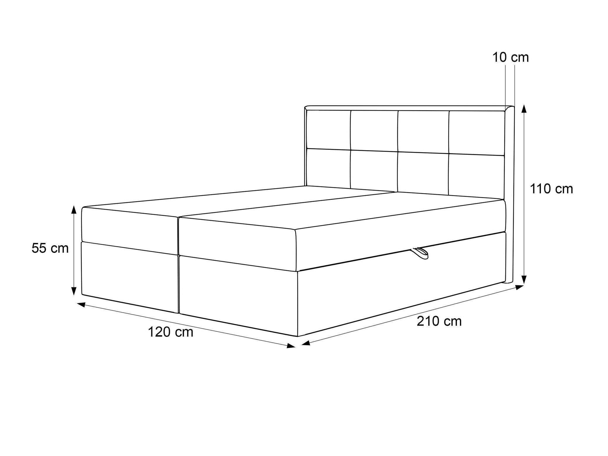 Boxspring Martinez 115 (Magic Velvet 2216)