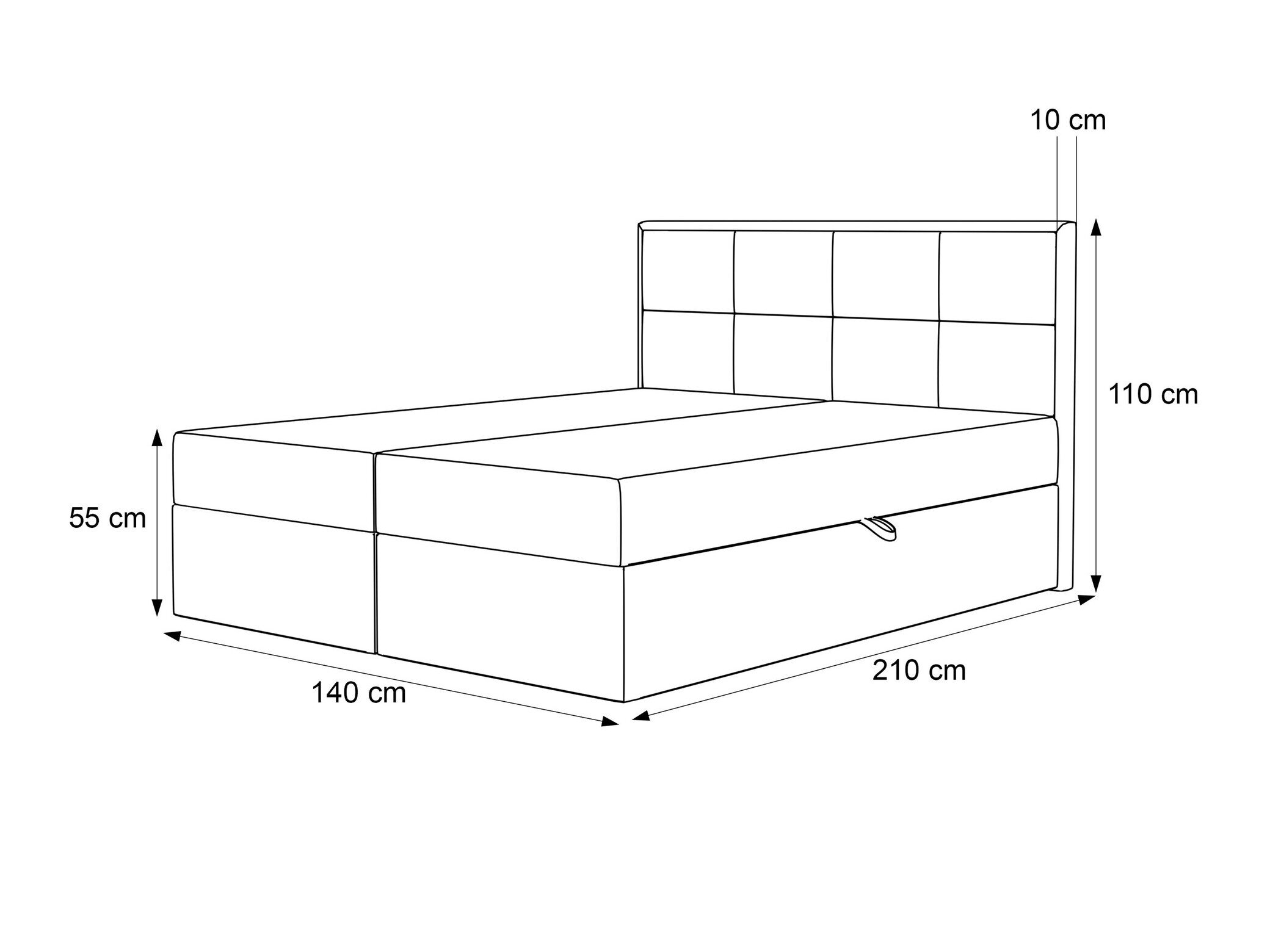 Boxspring Martinez 115 (Magic Velvet 2219)