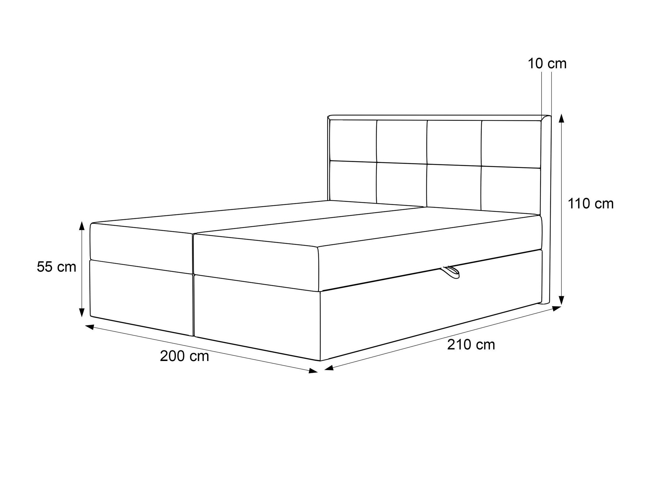 Boxspring Martinez 115 (Magic Velvet 2225)