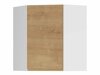 Модулен окачен ъглов шкаф Soli Oak 152