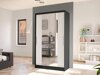 Kledingkast Closico Structor II (Zwart + Wit)