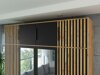 Kledingkast Collis II (Wotan eik + Zwart)