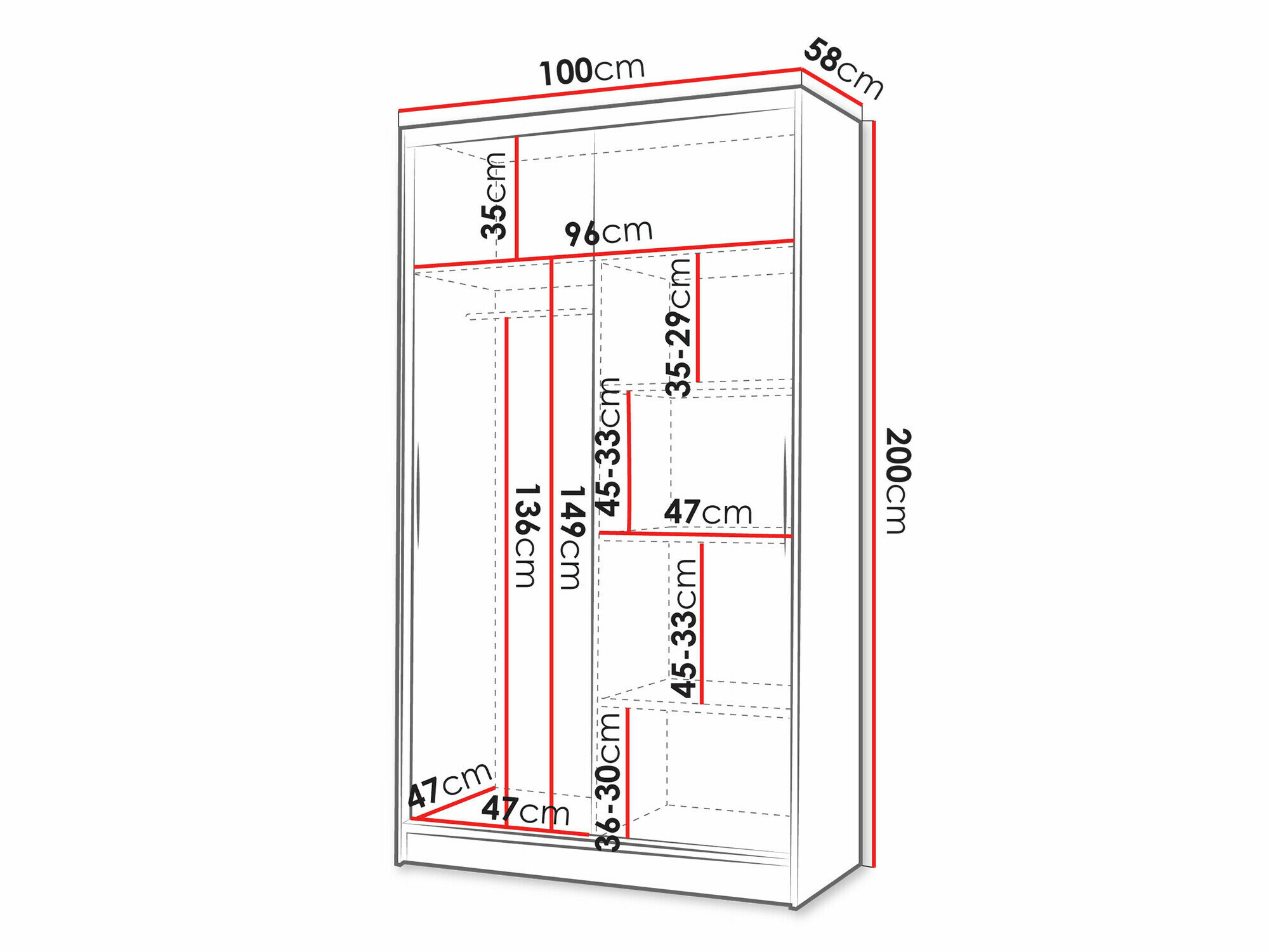 Garderobeskab Closico Structor VI (Kashmir)