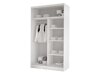 Garderobeskab Closico Structor VII (Hvid + Sort)