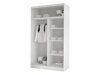 Kledingkast Closico Structor VI (Wit + Artisan eiken)