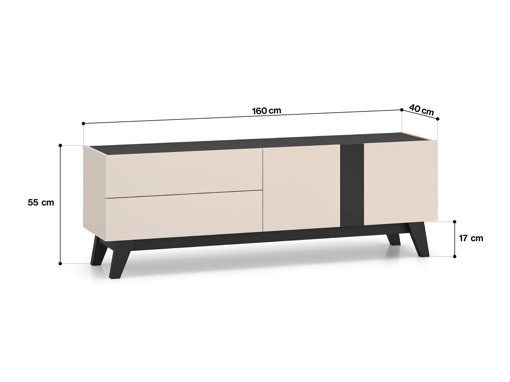 TV-meubel Evateno 104