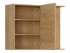 Modularna kotna stenska omarica Amper Oak 157