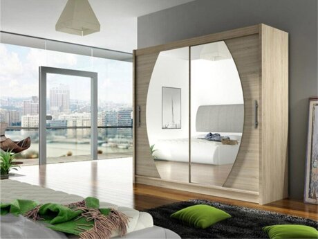 Garderobeskab Closico 102 (Sonoma eg)