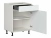 Модулен шкаф с чекмедже и врати Top White 105