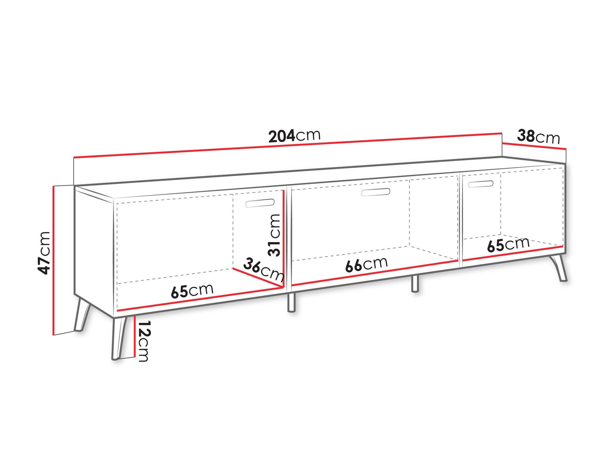 TV-bord Comfivo Capella I (Kashmir + Blank kashmir)