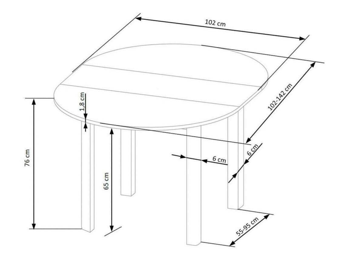 Bord Houston 961 (Egetræ)