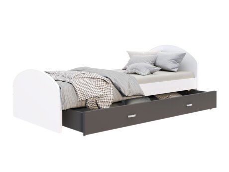 Cama Aurora 177 (Blanco + Gris)
