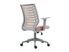 Bureaustoel Detroit 694 (Grijs + Roze)
