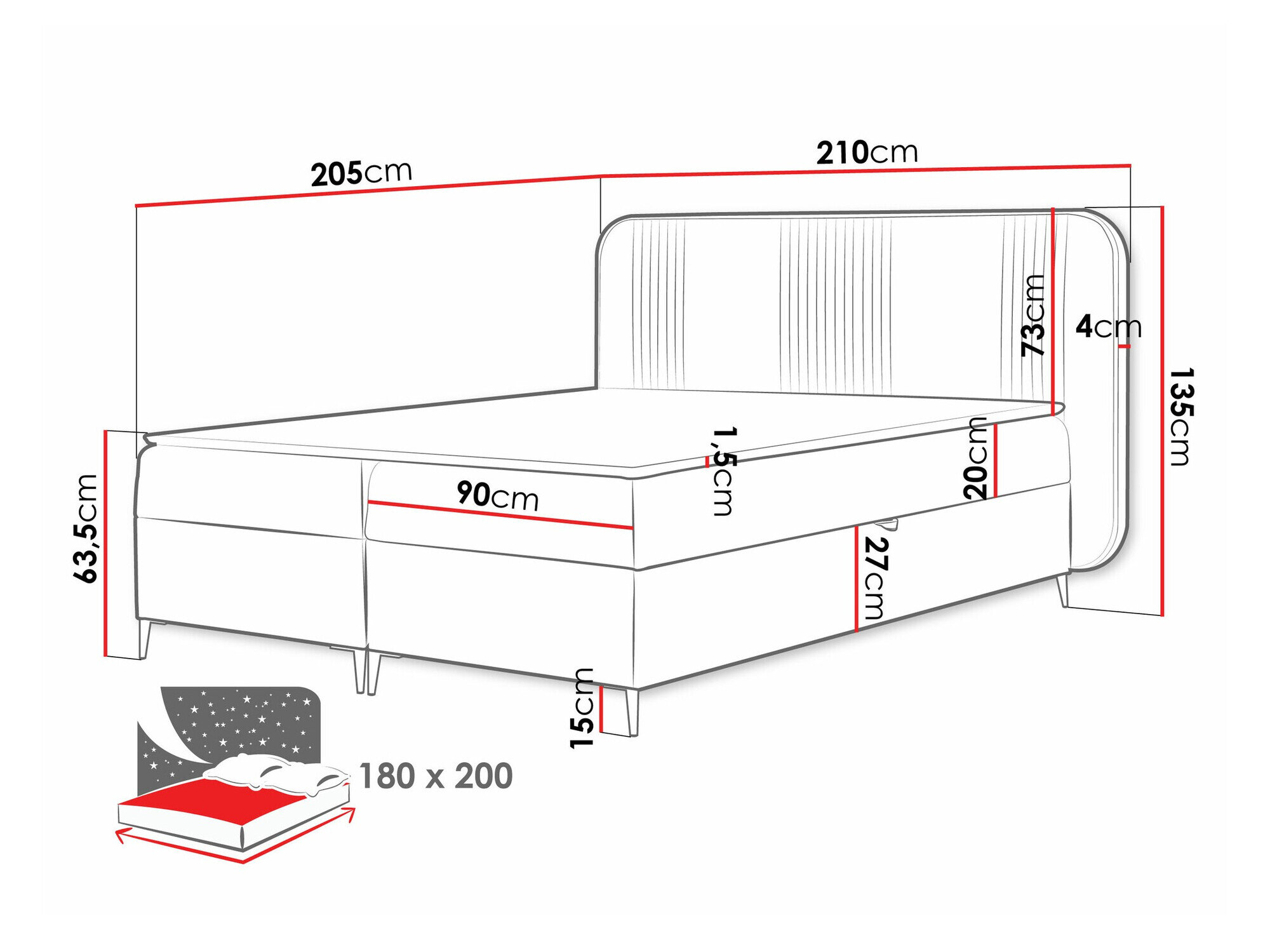 Boxspring Sonus (Magic Velvet 2216)