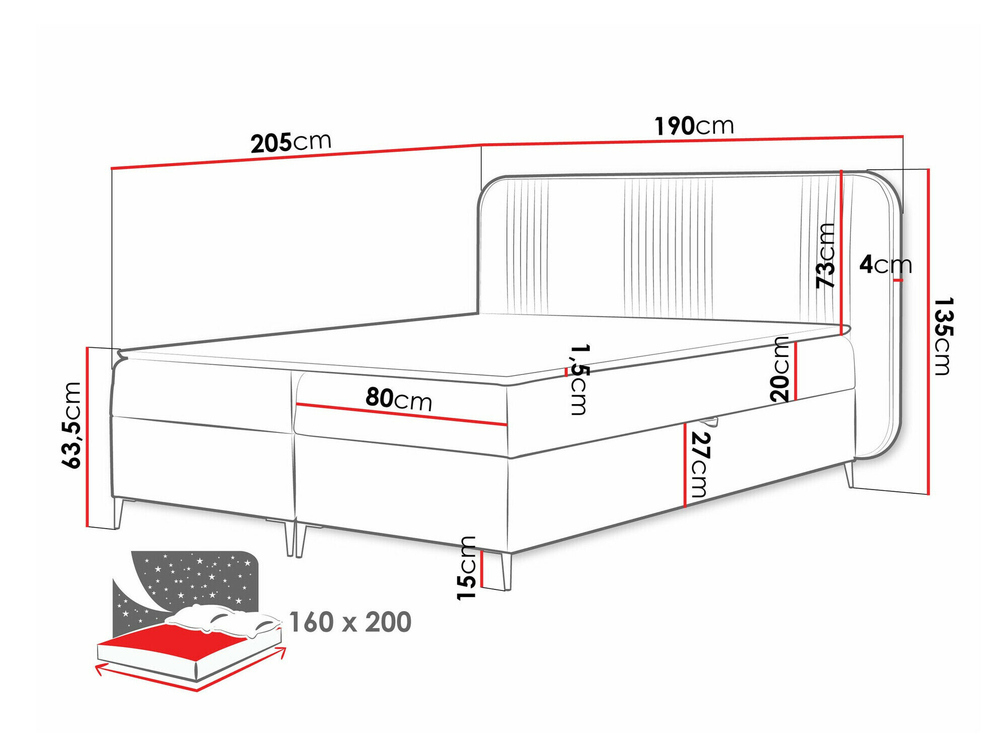 Boxspring Sonus (Magic Velvet 2216)