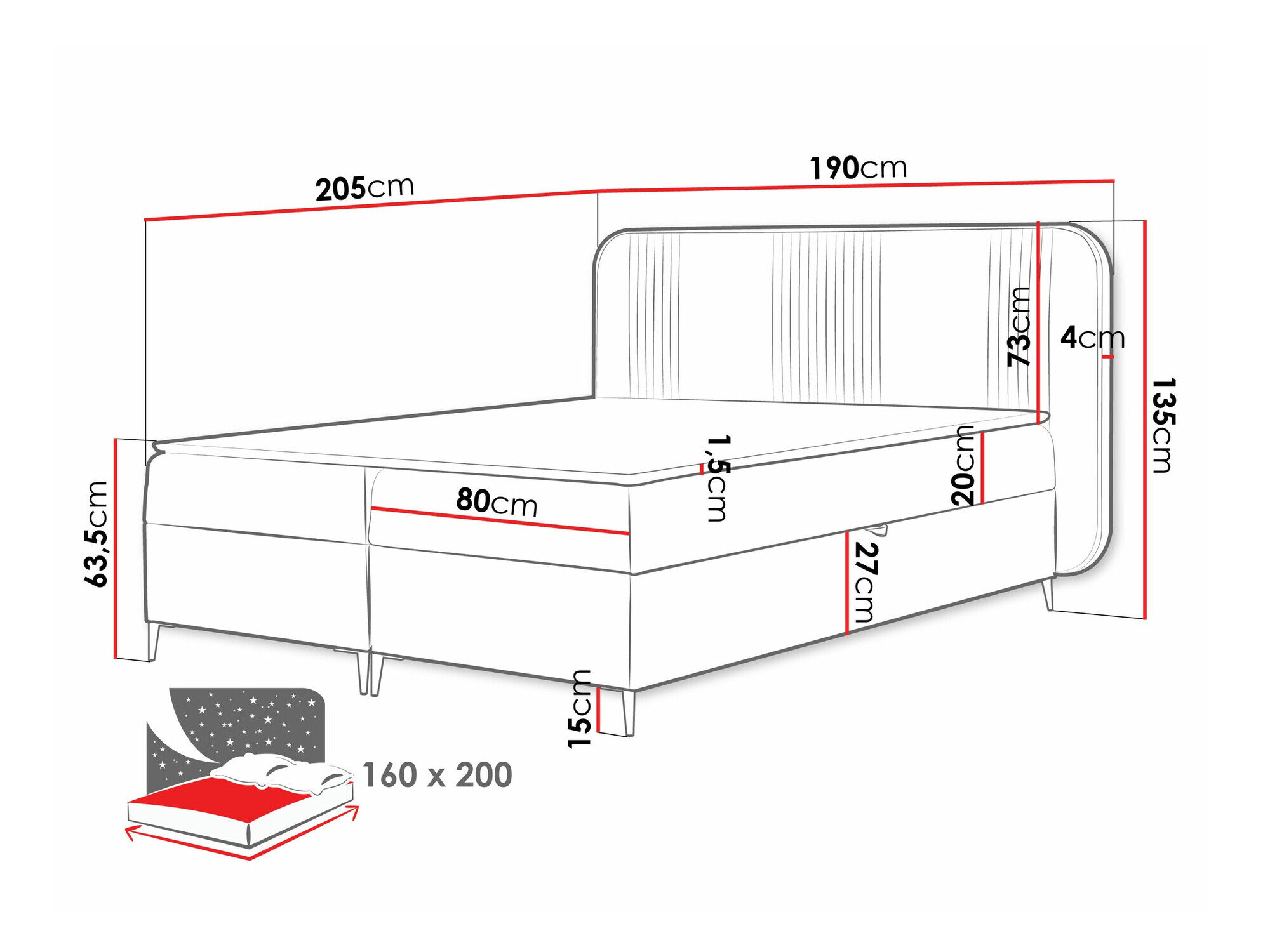 Boxspring Sonus (Magic Velvet 2217)