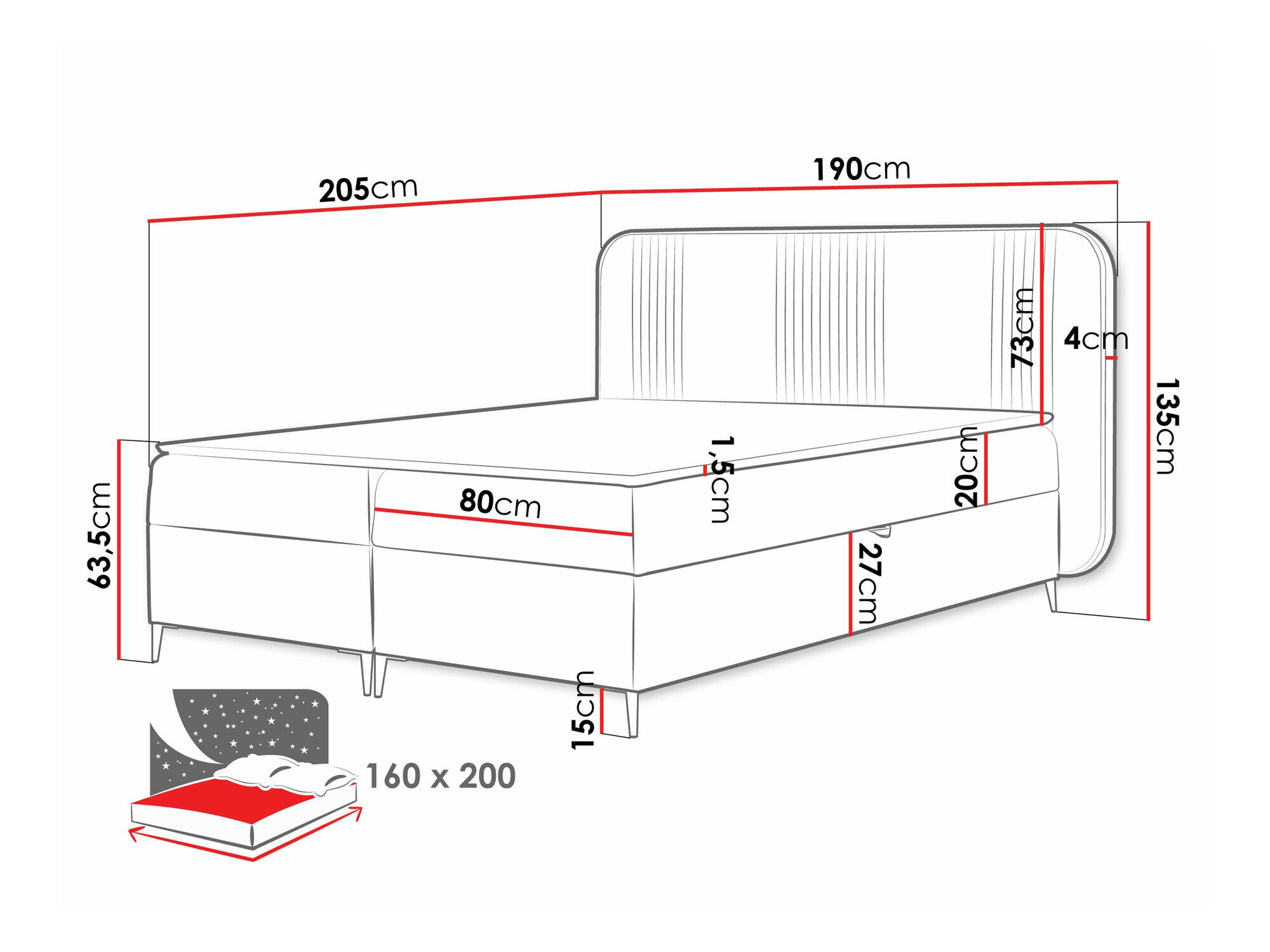 Boxspring Sonus (Magic Velvet 2239)