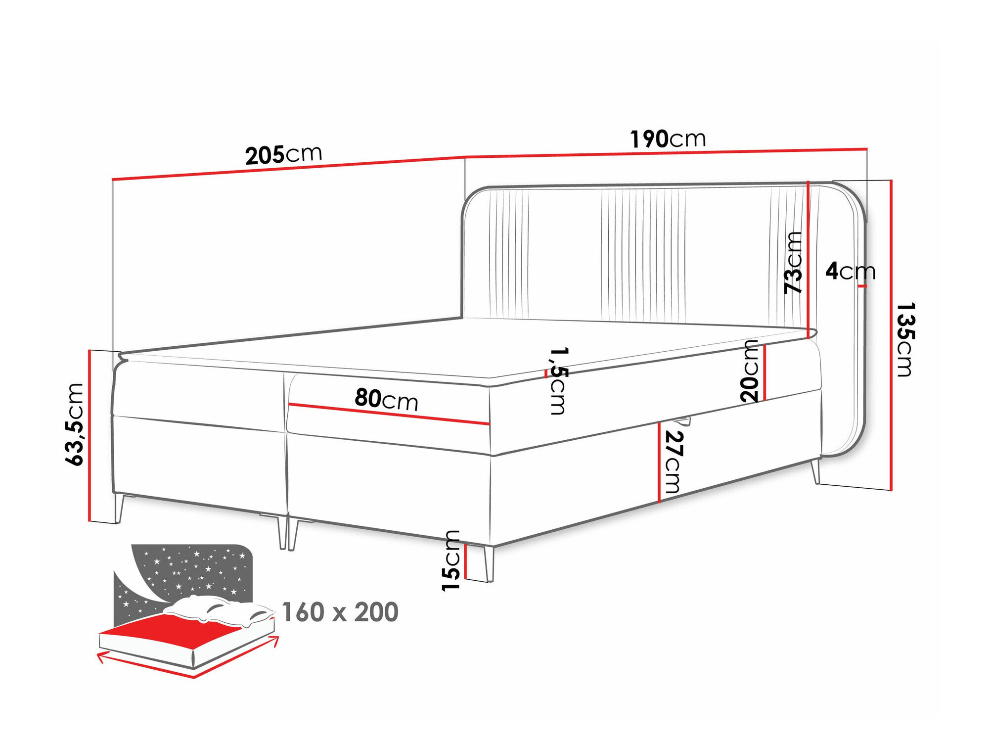 Boxspring Sonus (Magic Velvet 2257)