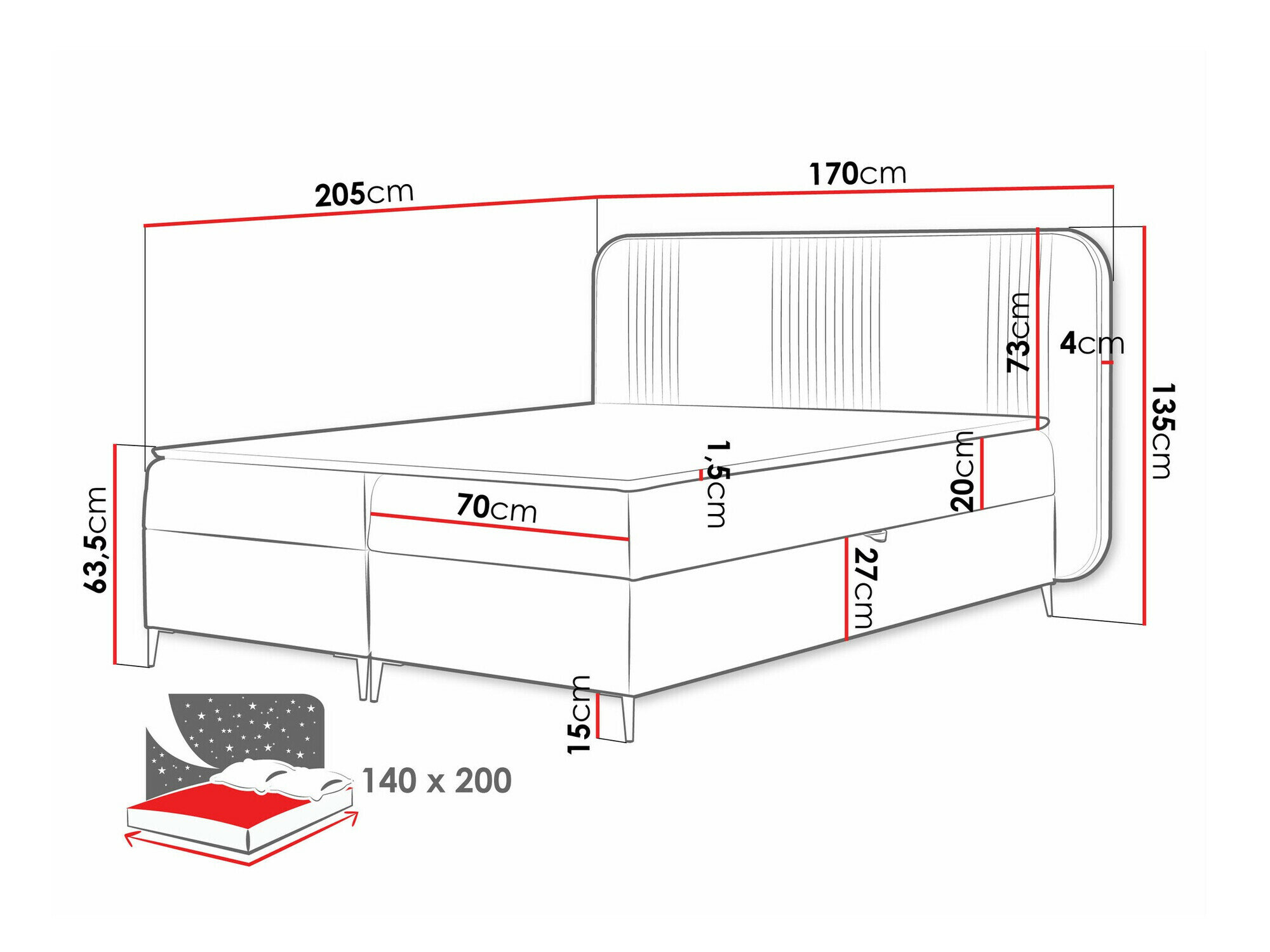 Kontinentalseng Baltimore 196 (Magic Velvet 2239)