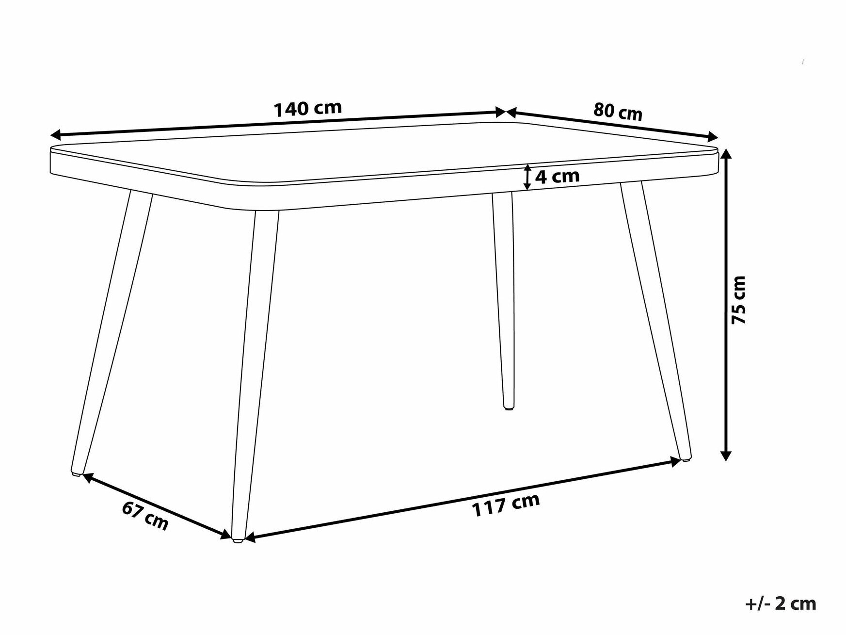 Lauko stalas Berwyn 2512