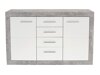 Kommode Romfera 100 (Hvid + Grå)