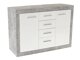 Ladekast Romfera 100 (Wit + Grijs)