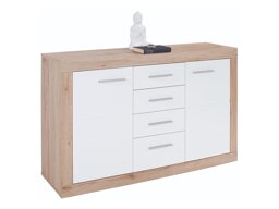 Ladekast Romfera 100 (Wit + San Remo eik)