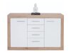 Ladekast Romfera 100 (Wit + San Remo eik)
