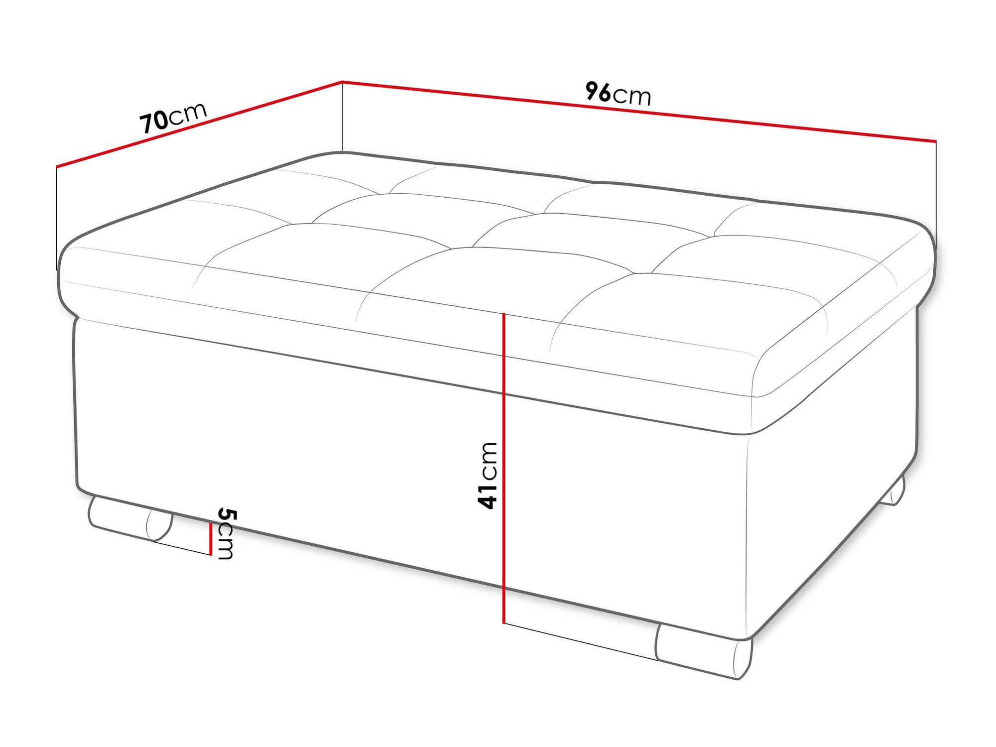 Polstret bænk Comfivo Gemma I (Coral 50)