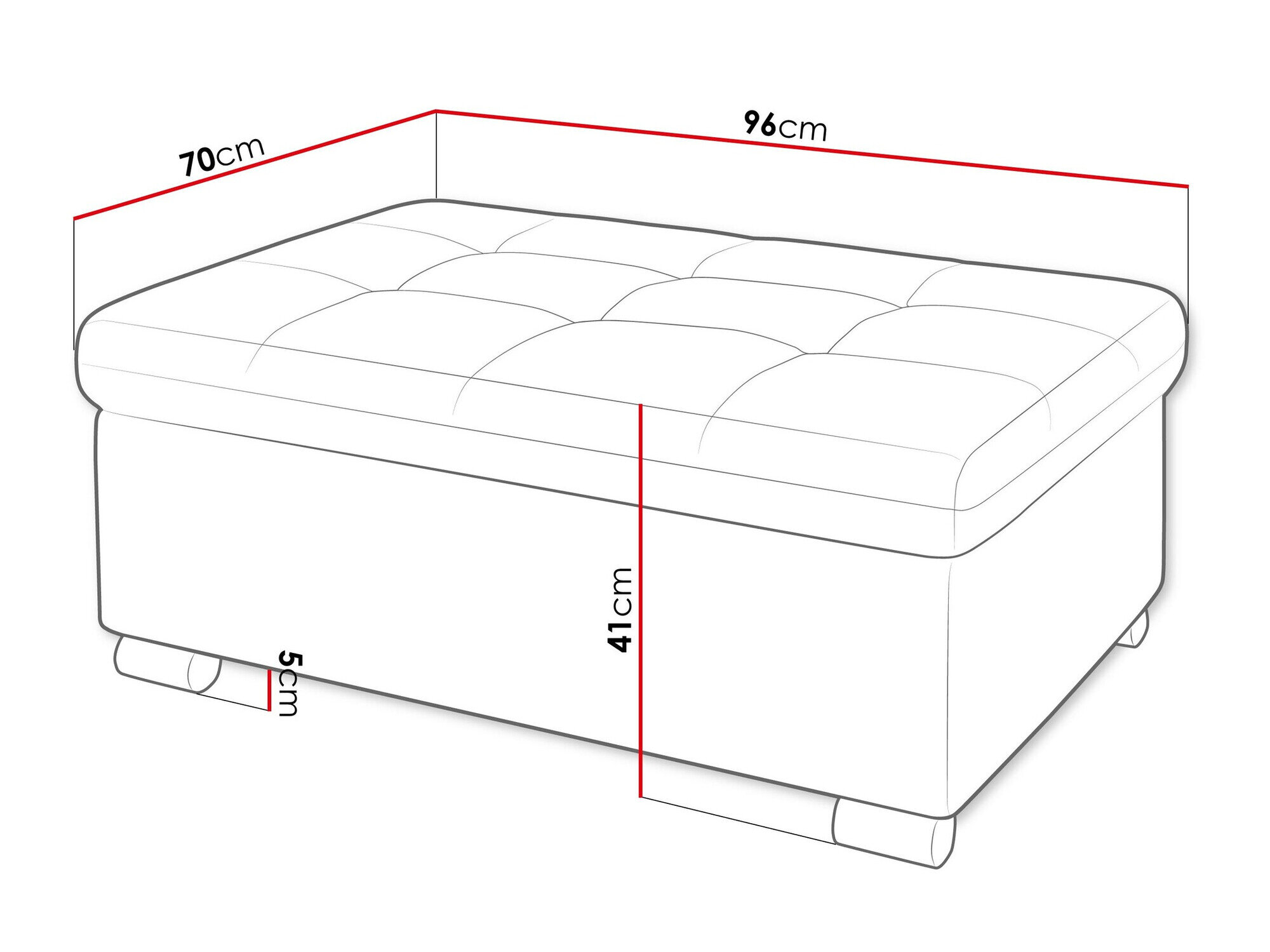 Polstret bænk Comfivo Gemma I (Coral 65)